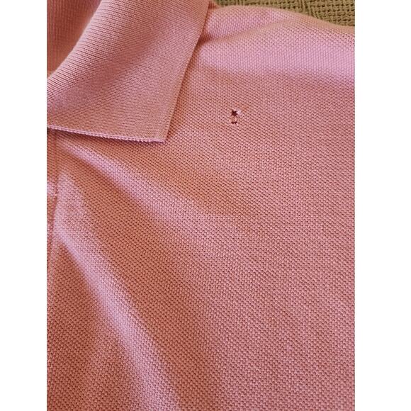 Van Heusen Rose Pink Short Sleeve 3 Button Classic Collar Polo Shirt Men's S/P - Picture 8 of 8